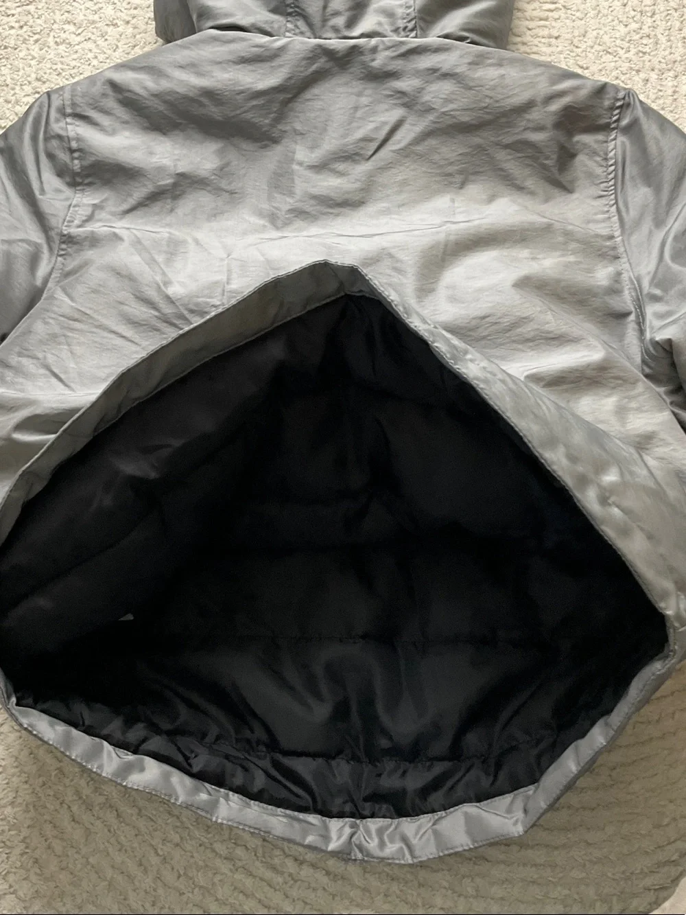 Gap Children's Anorak Jacket Size M/8 in Silver Color